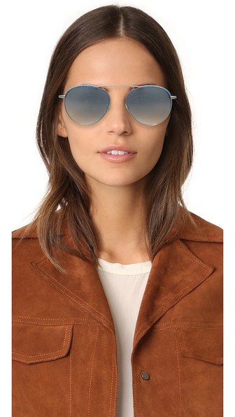 GARRETT LEIGHT Innes Denim Sunglasses