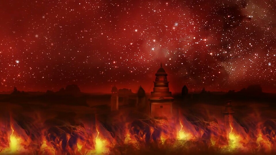 根小八&萧忆情&梨落&小义
原创：障月。
画师：月帝&米粒。
念白：（障月）阿册
（老前辈、龙套）Sin柠檬
文案：相传，天界大战，阿修罗王罗恸罗可手握日月，蔽其光辉，形成日月食。
须弥山三千世界。
三千世界存万万善万万恶，天神除恶扬善。
可这善恶之分，轮回之数，为何神评人受，天地无用？
是以修罗不惧，一念成佛，一念成魔。
守塔祭司障月，逆神意，坠修罗道，手可持日月，是为阿修罗王。罗恸罗。