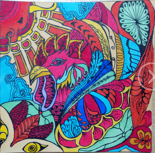 马克笔装饰画