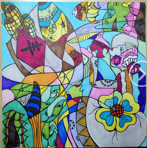 马克笔装饰画
