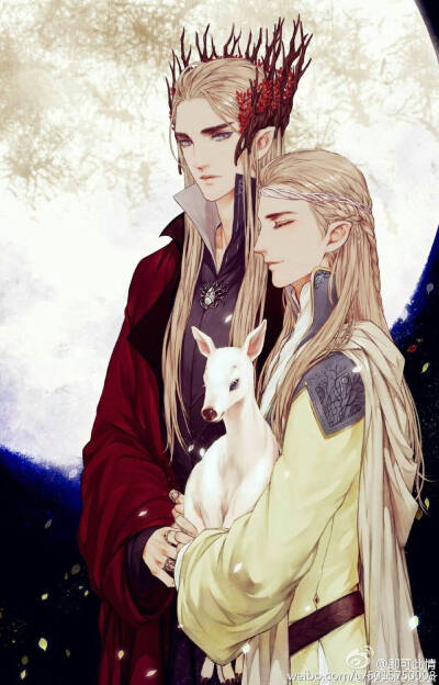 #密林父子# #瑟兰迪尔# #莱戈拉斯# #thranduil# #legolas# #瑟莱#