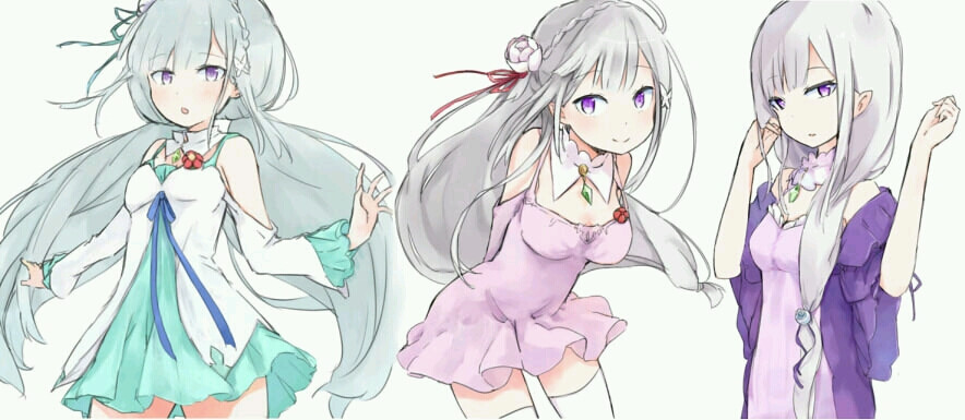 【来源pixiv，侵删】エミリア詰め
画师：さかなマン
艾米莉娅（亦译：爱蜜莉雅），《Re：从零开始的异世界生活》女主角。银发紫瞳，混血半精灵，银发美少女，EMT！
动漫二次元原创/同人画/人物插画/手绘/女生头像/壁纸/锁屏/背景/美少女/银发/银长直/紫瞳/白丝