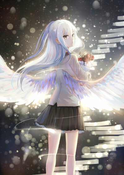 天使少女立华奏 Angel Beats!手机壁纸
