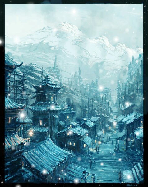 长安雪景