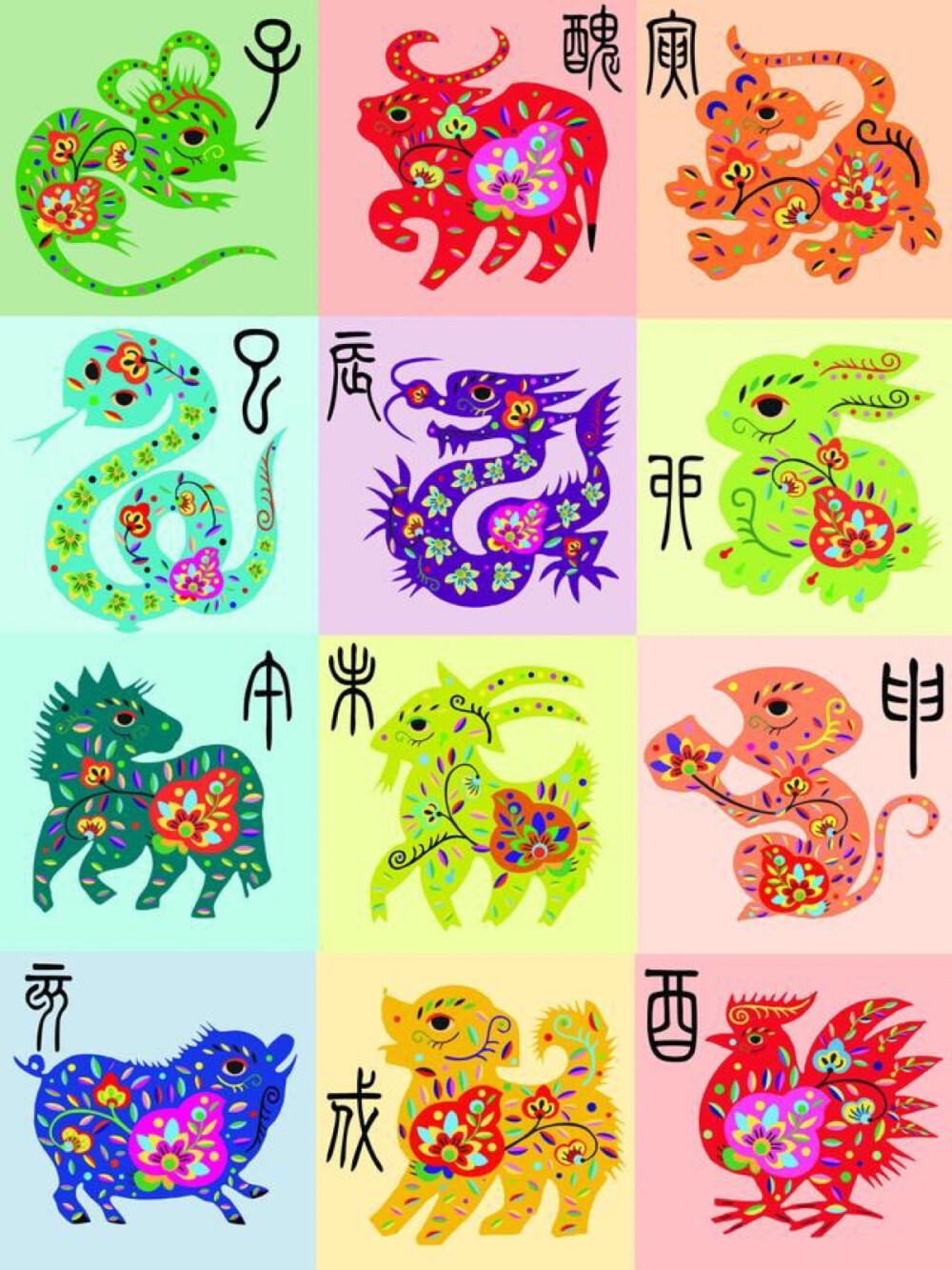 十二生肖 - 堆糖,美图壁纸兴趣社区