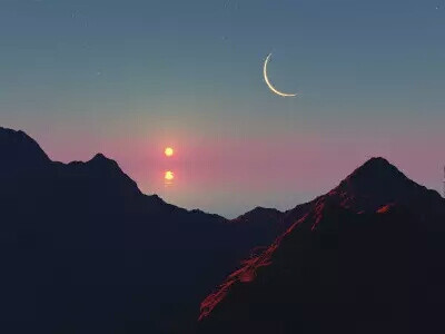 月亮 朋友圈背景图