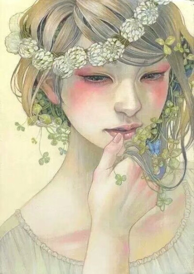 人面似花妍,花应不解言|日本的插画师Miho Hirano ​​​ ​​​​