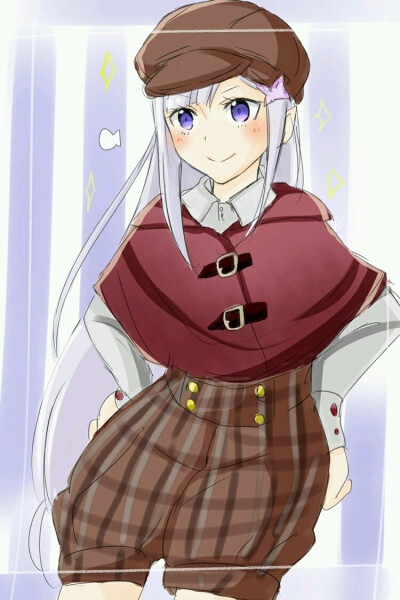 【来源pixiv，侵删】リゼロ ログ
画师：mayu☆
艾米莉娅（亦译：爱蜜莉雅），《Re：从零开始的异世界生活》女主角。银发紫瞳，混血半精灵，银发美少女，EMT！
动漫二次元原创/同人画/人物插画/手绘/女生头像/壁…