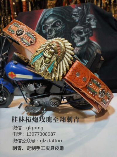 桂林枪炮玫瑰&霏雕堂&至翔刺青 手工皮具作品