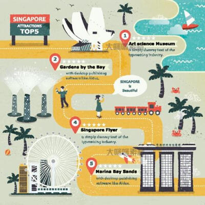 新加坡 美食 地图 旅行 建筑