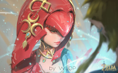 #塞尔达传说:荒野之息# #Mipha# “去吧，林克，去寻找你的那位公主吧。” “你就是我的公主，Mipha” 