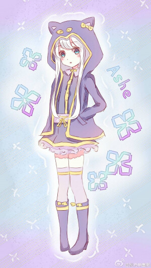 秋元鹿 (๑⁼̴̀д⁼̴́๑) lol英雄联盟绘画