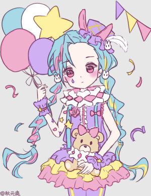 秋元鹿 (๑⁼̴̀д⁼̴́๑) lol英雄联盟绘画