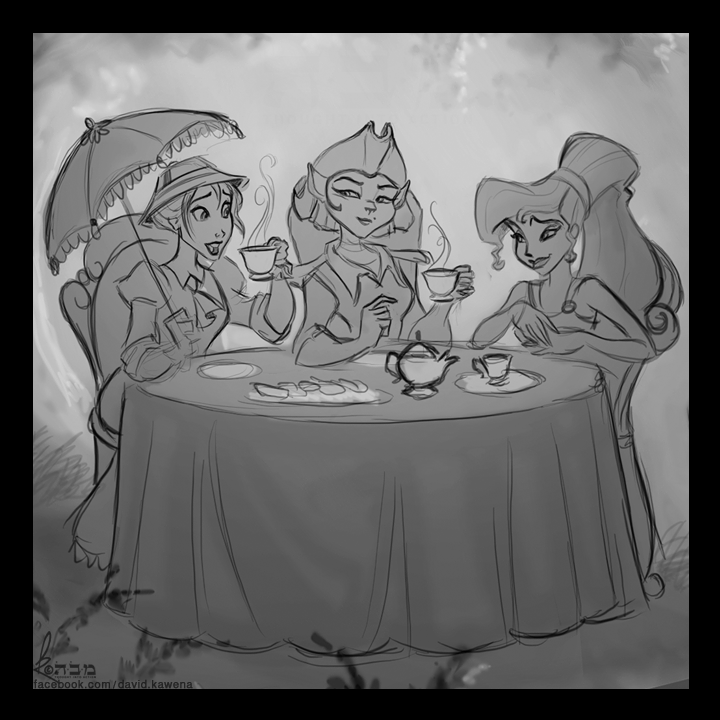 davidkawena迪士尼公主们的茶会