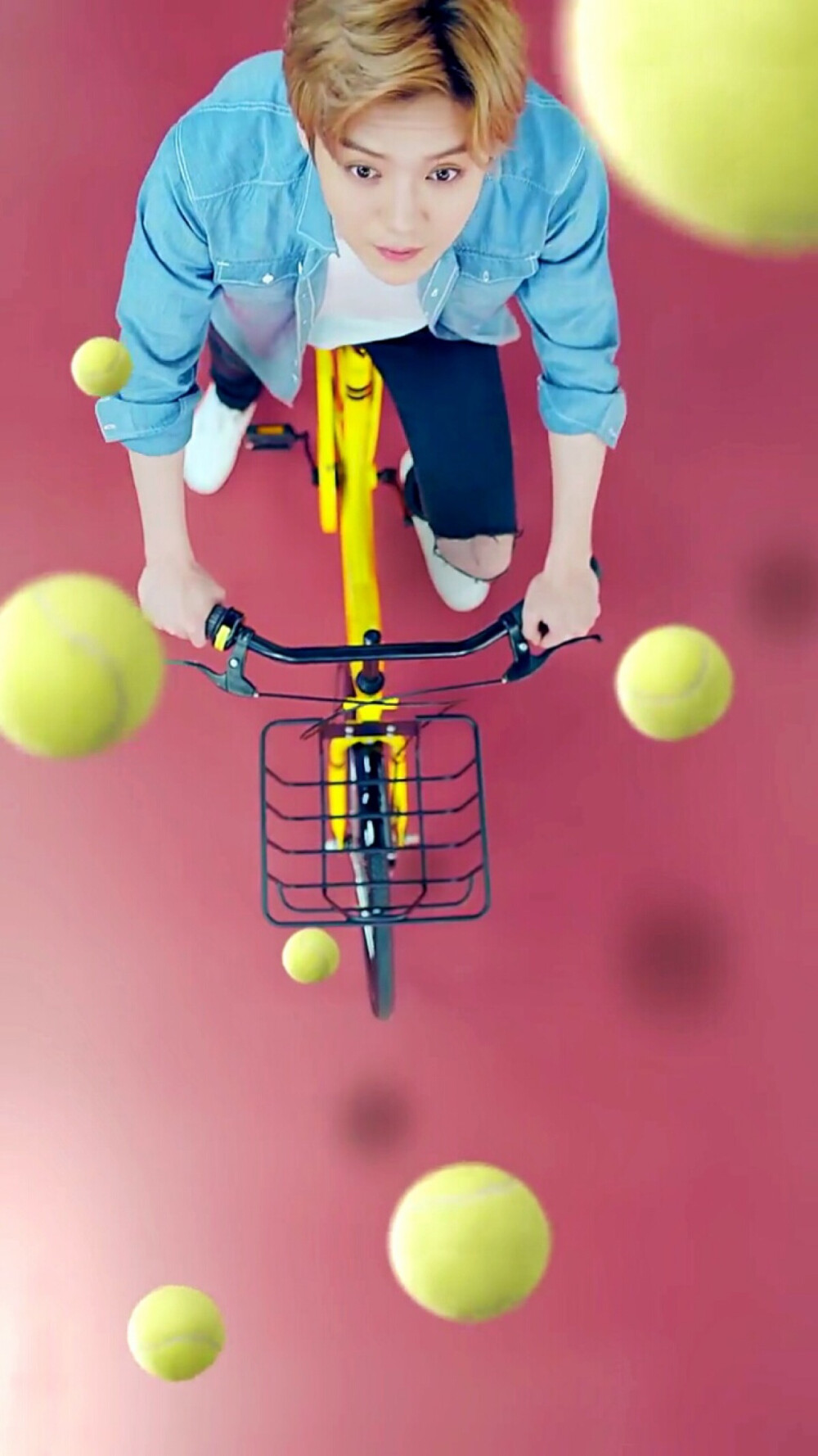 鹿晗ofo小黄车代言图by磨叽磨叽磨叽