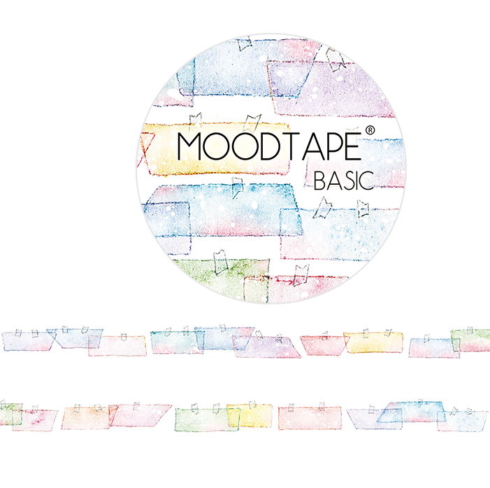 moodtape.BASIC-淡彩便签。mood原创和纸胶带创意贴纸diy手工手账