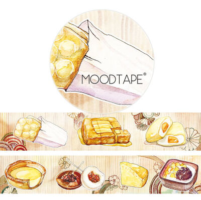 moodtape.港式甜品。mood原创和纸胶带创意贴纸diy手工手账