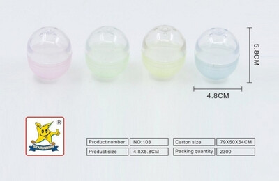 透明扭蛋壳 抽奖球圆形开口球 摸奖球 复活彩蛋 出口欧美