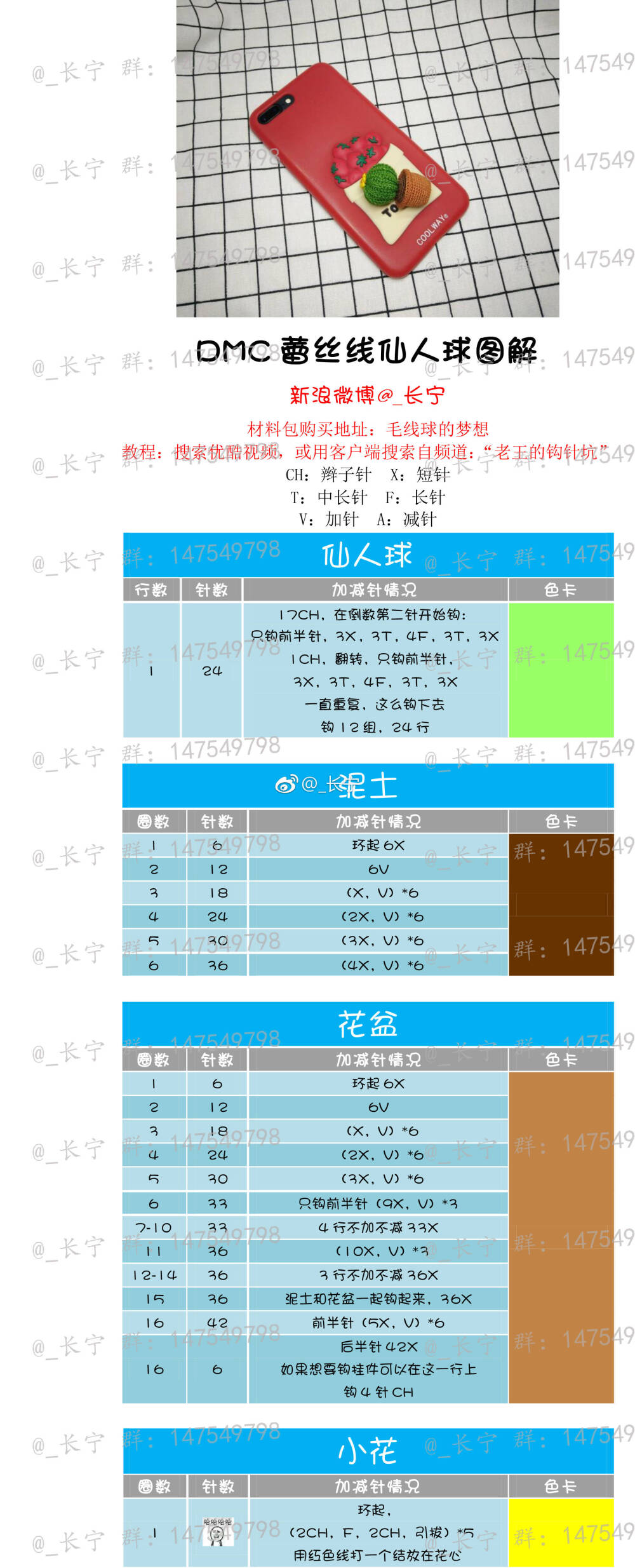 小仙人球钩织