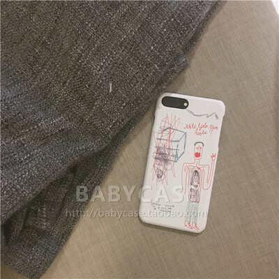 BABYCASE*韩风 手画涂鸦 iPhone6/6S PLUS 7代 手机壳 店主自留