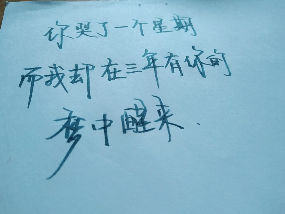 有时候文字也是一种情绪 太多的话语不若简短的文字 手写摘录 喜欢可收藏点赞支持 新浪微博：菲漠然