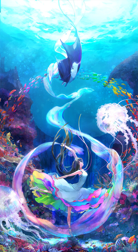 水族館ダンス 绘师：Mimi N 本作品pixiv id=51198441