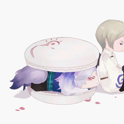 马卡龙夹心！【画师：@_崽子家的狗狗】