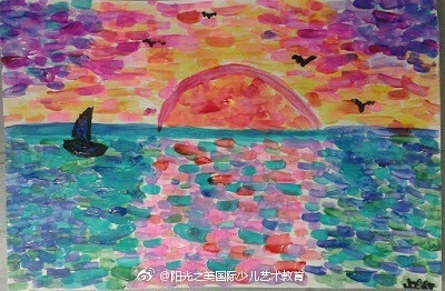 点构成的风景和静物画