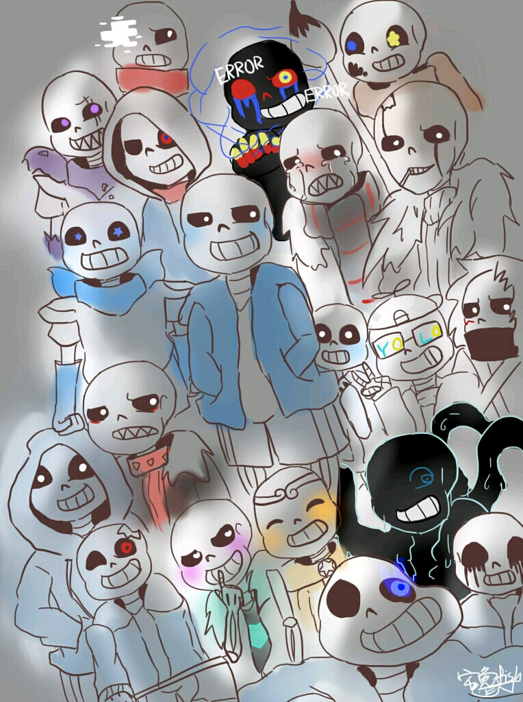 UndertaleAU——Sans们
Aftertale
Inktale
Errortale
swapfell
Dusttale
Flowerfell
Gastertale
Underswap
Undertale
Littletale
Freshtale
Cross
Dancetale
Underfell
Horrortale
Underlust
Dreamtale
Killer!Sans
Underpants