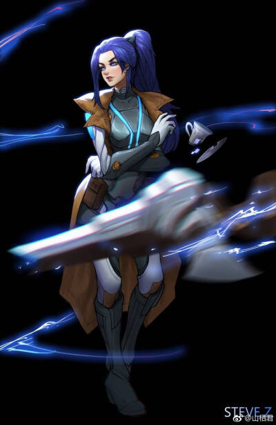 英雄联盟 € lol Ι皮城女警 未来战士 凯特琳