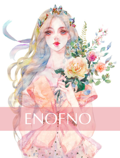 〔 水彩美人 〕 作者' ENOFNO