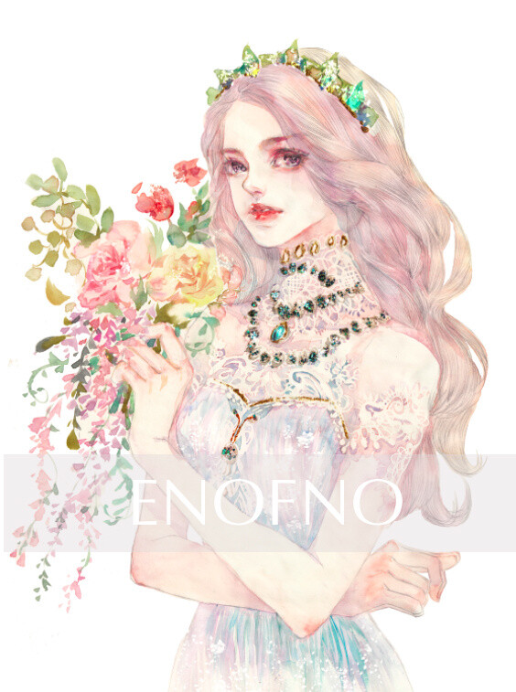 〔 水彩美人 〕 作者' ENOFNO