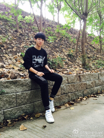 TFBOYS王俊凯 2015-11-01 微博配图。