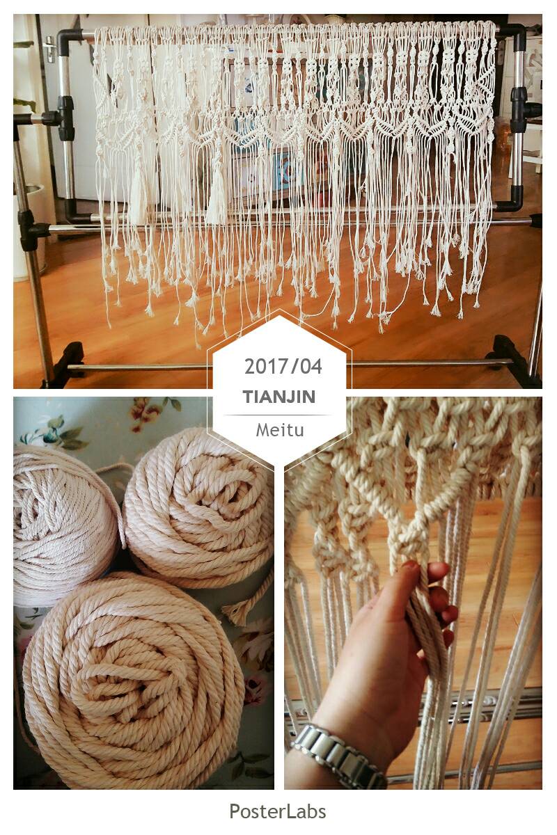 macrame 手编挂毯 手工 编织