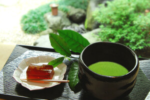 日式点心，抹茶茶道。