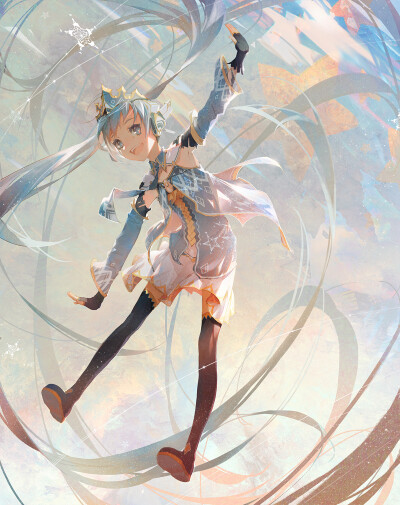 初音未来 雪未来 绘师：kieed 本作品pixiv id=62760516