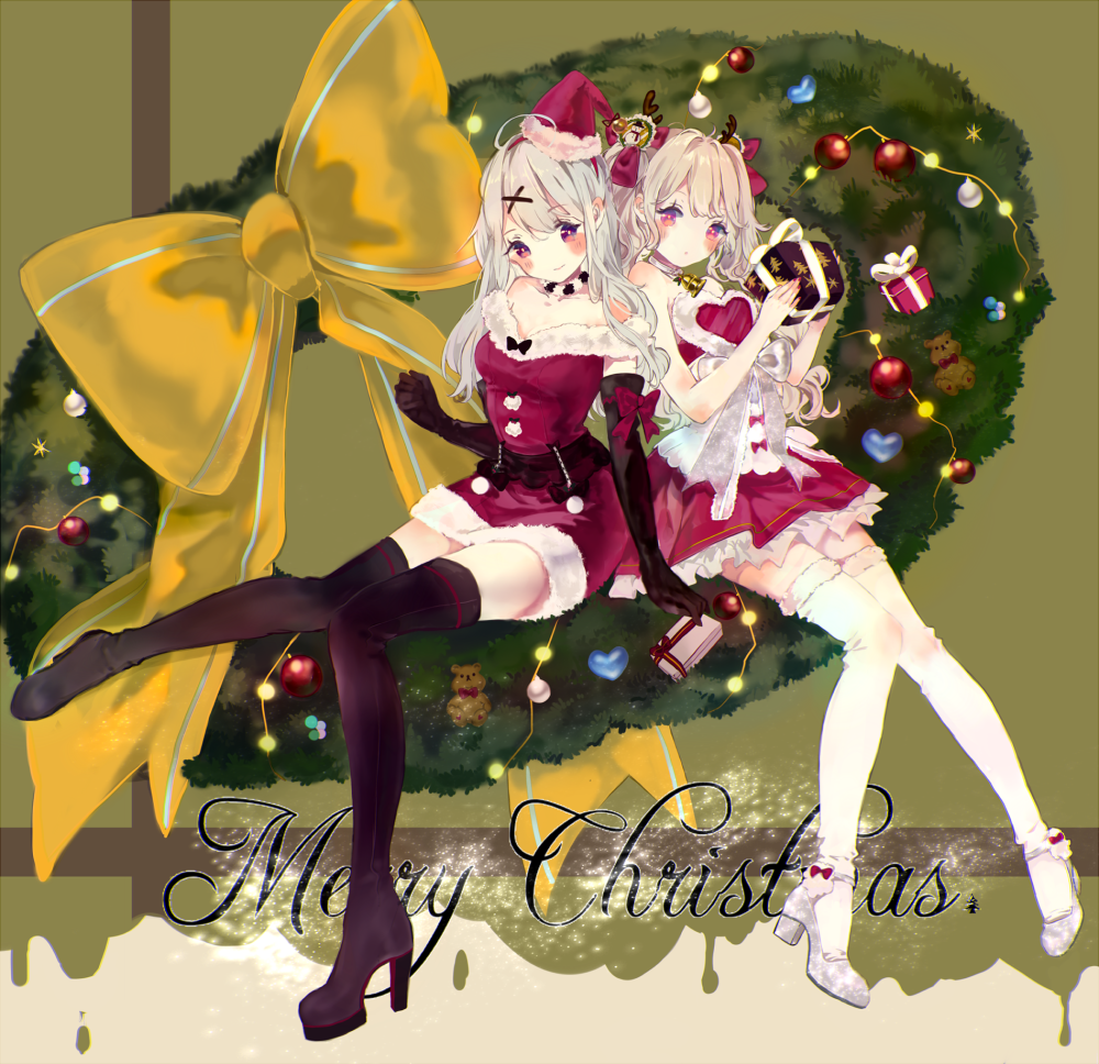 画师：匙
id=60538856
〈Merry Christmas〉
第一弹 弹弹娘 弹弹妹
【已授权】