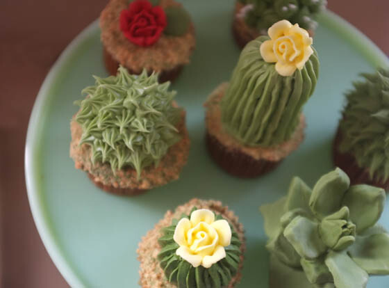 Realistic House Plant Cupcake by Alana Jones-Mann