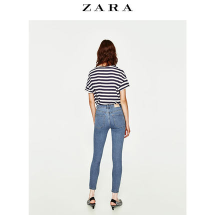 ZARA TRF 女装 复古高腰紧身裤 09374012406