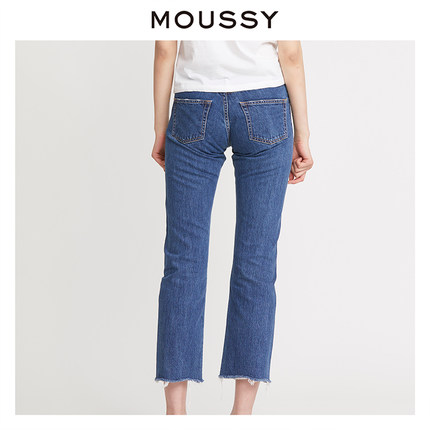 MOUSSY 休闲 宽松 牛仔长裤 丹宁 百搭款 0109SS11-0120