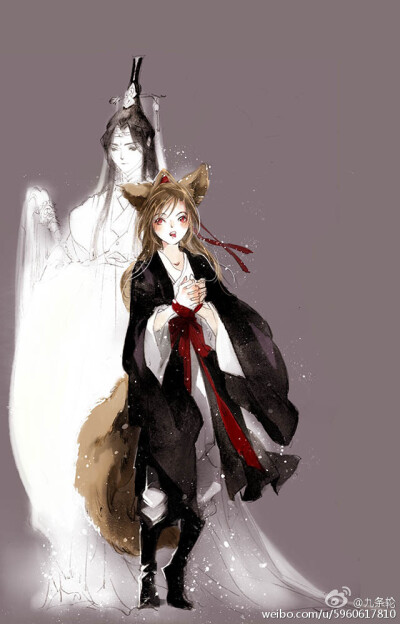 # 道士叽，狐狸羡# 绘师：九条轮