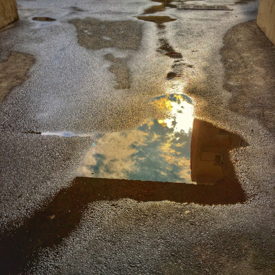 水坑里的天空