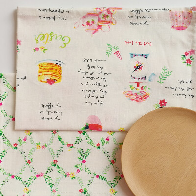 和光小筑 棉麻布艺餐巾 餐垫 野餐巾美食 甜点糕点拍照背景布