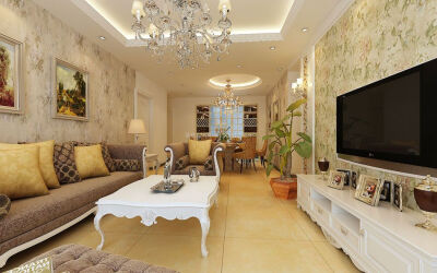 最新小户型欧式客厅组合沙发装修效果图片