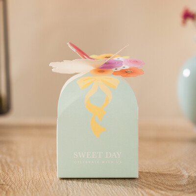 巴伦森欧式婚礼 结婚创意喜糖盒子 喜糖盒 蒂芙尼蓝Tiffany2017新
