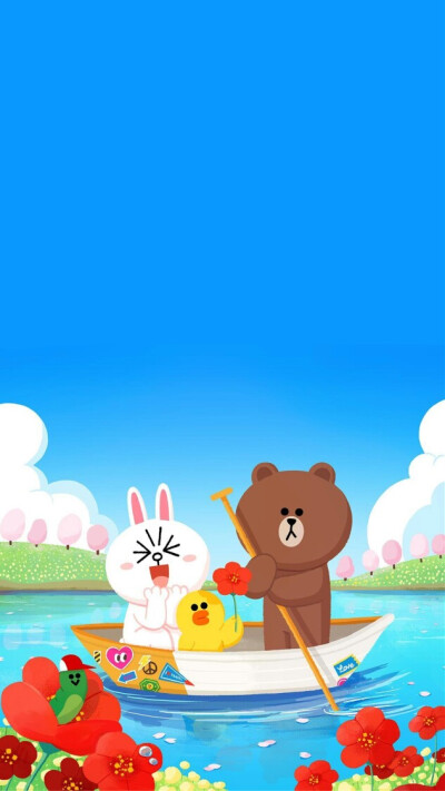 Line Friends 布朗熊 ➕ 可妮兔