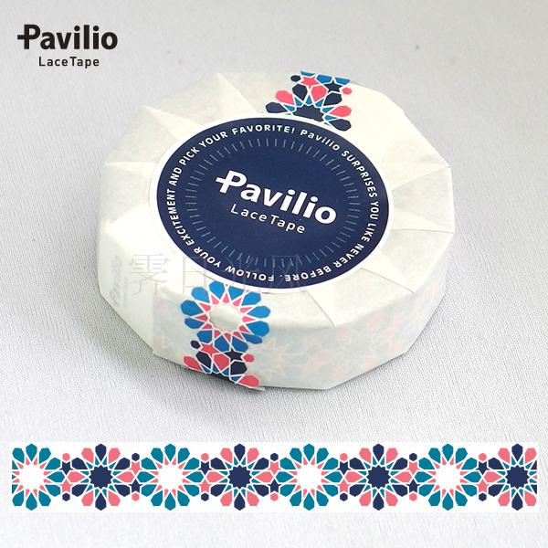 现货【霁日光风】日本 Pavilio 蓝色镂空 蕾丝Lace Tape 胶带