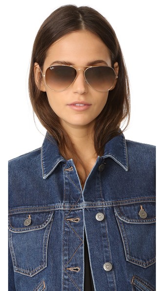 Ray-Ban 超大飞行员太阳镜