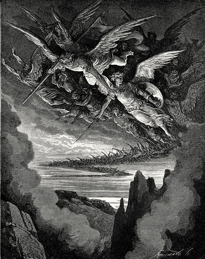 《失乐园/Paradise Lost》作者：约翰•弥尔顿（John Milton，1608-1674）
插图：古斯塔夫•多雷（Gustave Doré，1832-1883）