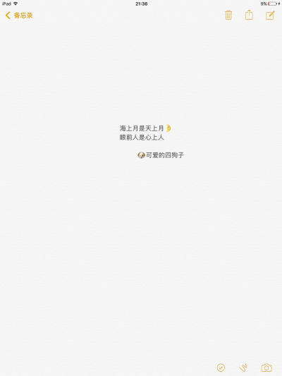 文字 备忘录 @可爱的四狗子